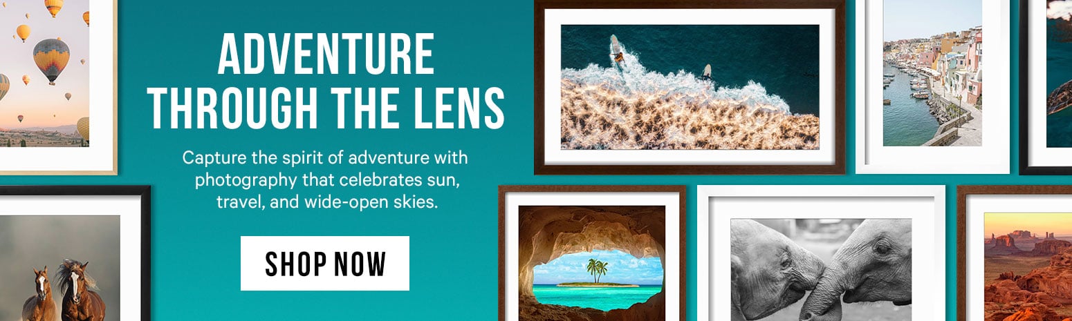 Hero Banner - Adventure and Summer Photography - Shop all Photography!
