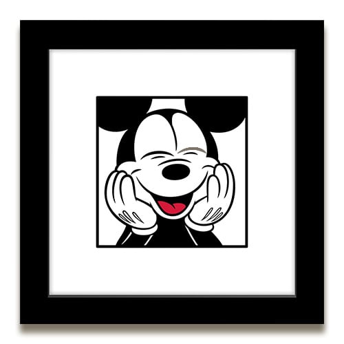 Mickey Mouse Smiling in black Gallery Pops frame