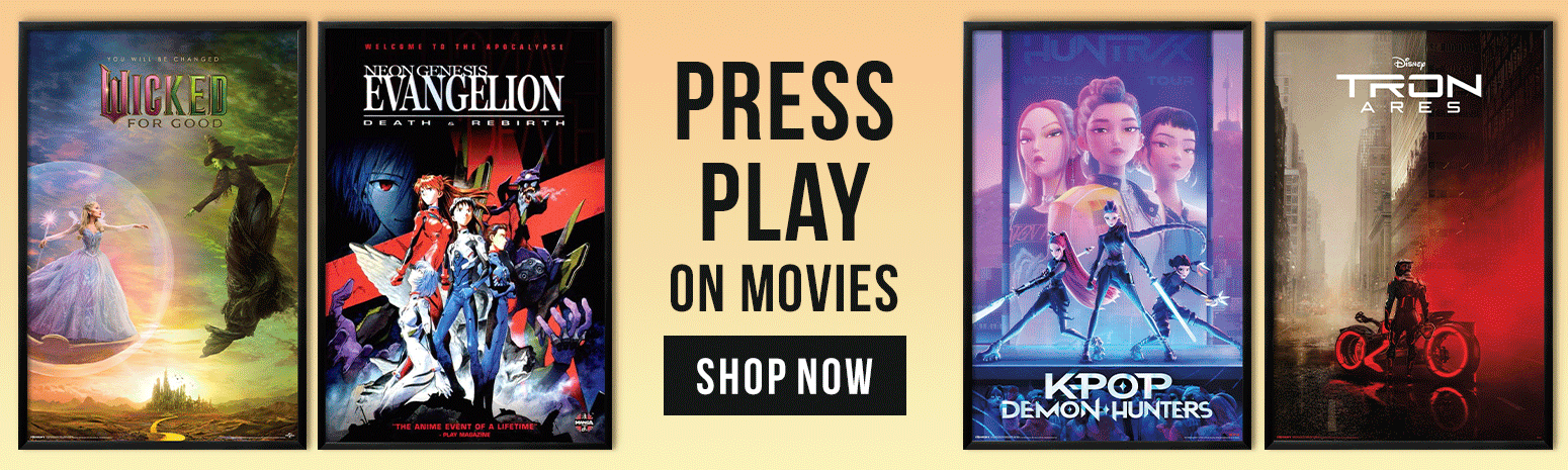 Hero Banner 2 - Press Play on Movies  - Shop Movies Posters!