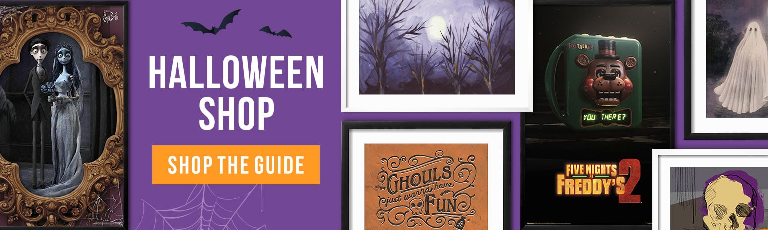 Hero Banner - The Halloween Shop 2025 - Shop Halloween Posters and Decor!