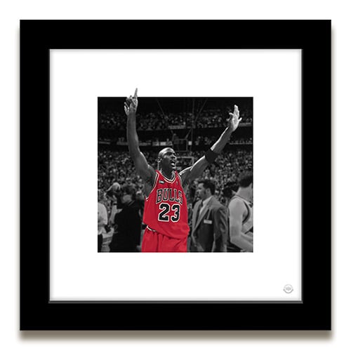 Michael Jordan celebration design in black Gallery Pops frame