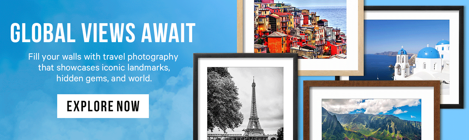 Hero Banner - Global Views Await - Shop Travel Photography!