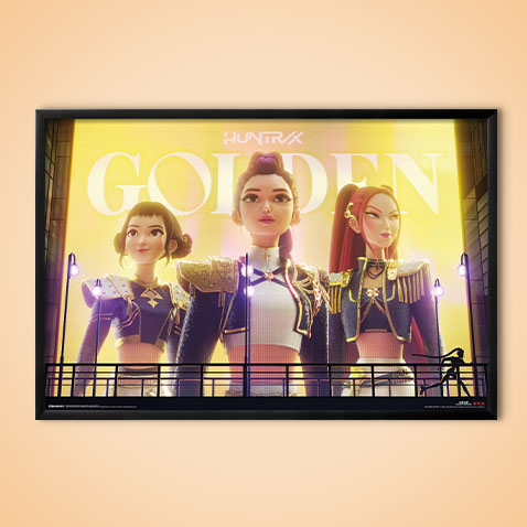 Hot Picks - Kpop Demon Hunters Huntrix Golden Poster - Shop the newest posters and art!