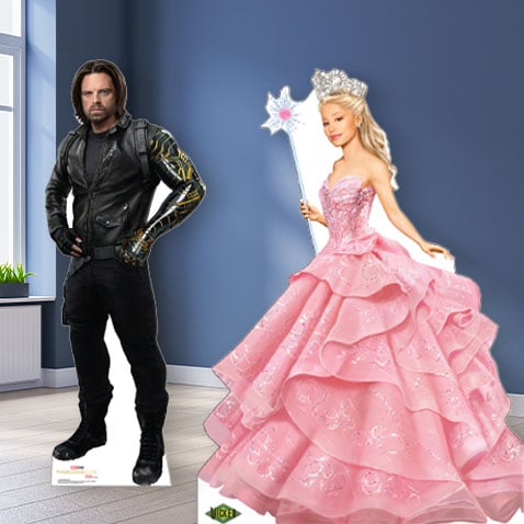 But Wait, There's More - Glinda and Bucky Barnes Cardboard Cutouts - Shop Life-Size Cardboard Cutouts!