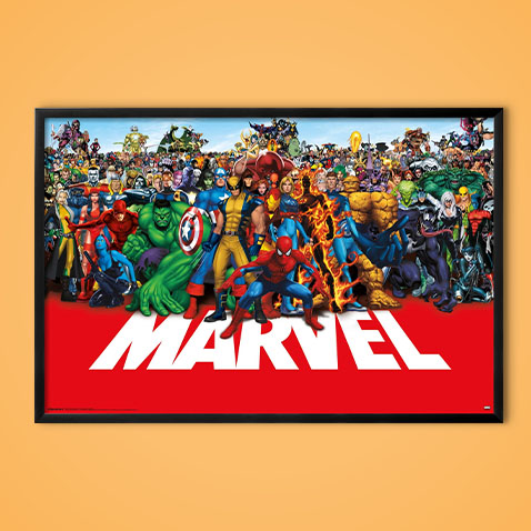 Hot Picks - Marvel Lineup Poster - Shop the newest posters and art!