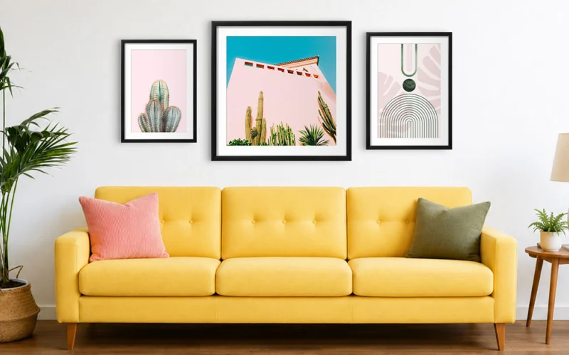 Trending Wall Art - Pink Meets Green Trending Wall Art - Pink Meets Green