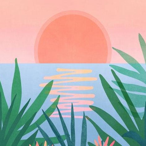 Fan Guide - Aesthetic - Peaceful Pink Sunset