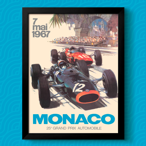 Shop Vintage Art in All Styles including this Monaco print