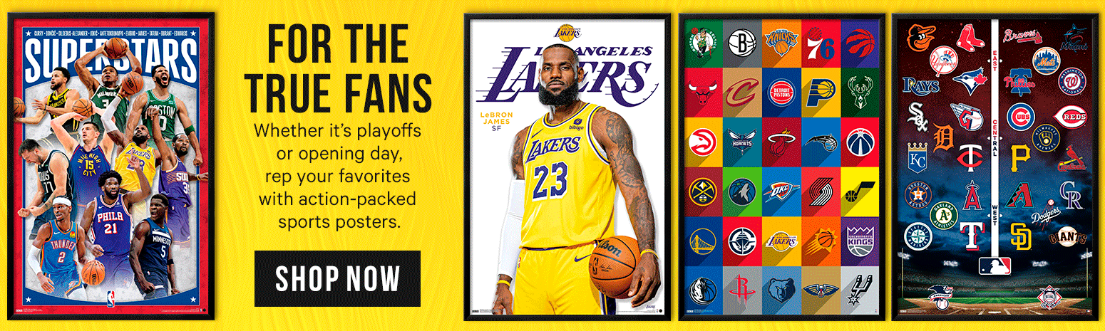 Sports Posters Banner - Shop all sports