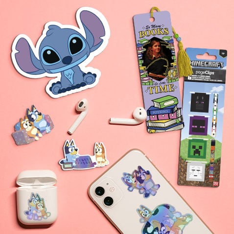 But Wait, There's More - Shop a variety of licensed merch including bookmarks, stickers, tin signs, decals, and more!