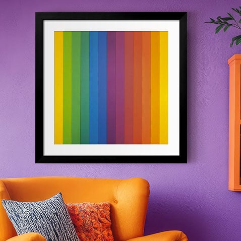 But Wait, There's More - Spectrum IV in Black Frame - Shop our collection of Framed Art!