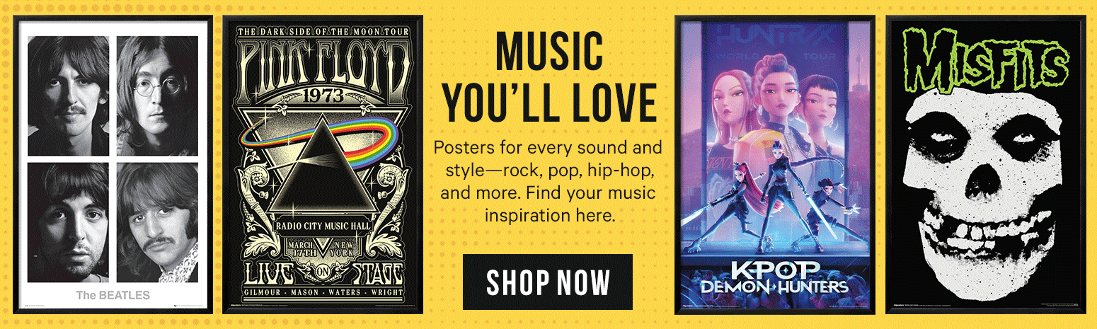 Hero Banner - Music You'll Love - Shop Music Posters!