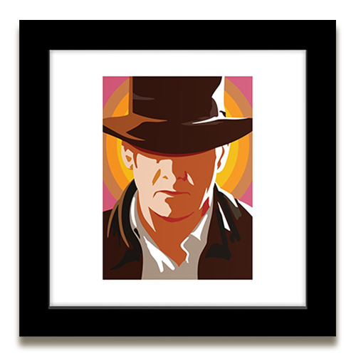 Gallery Pop design featuring a design of Indiana Jones