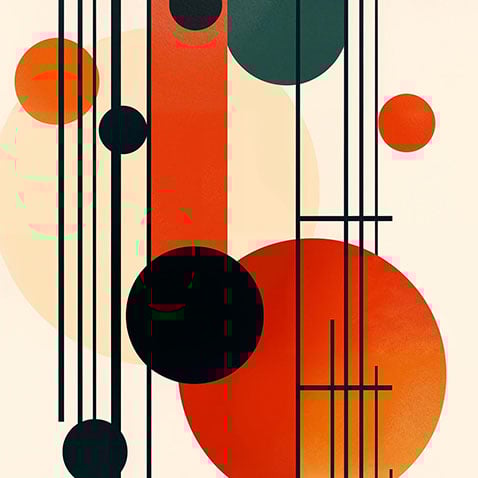 Poster Shop - Retrometric - Harmony Shapes - Shop Abstract Posters