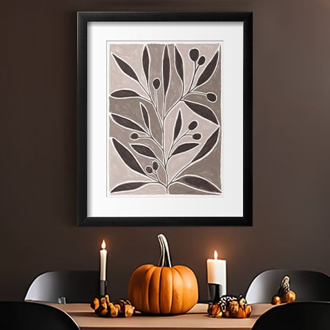 Spotlight - Modern Leaf Neutral - Shop our collection of Framed Art!